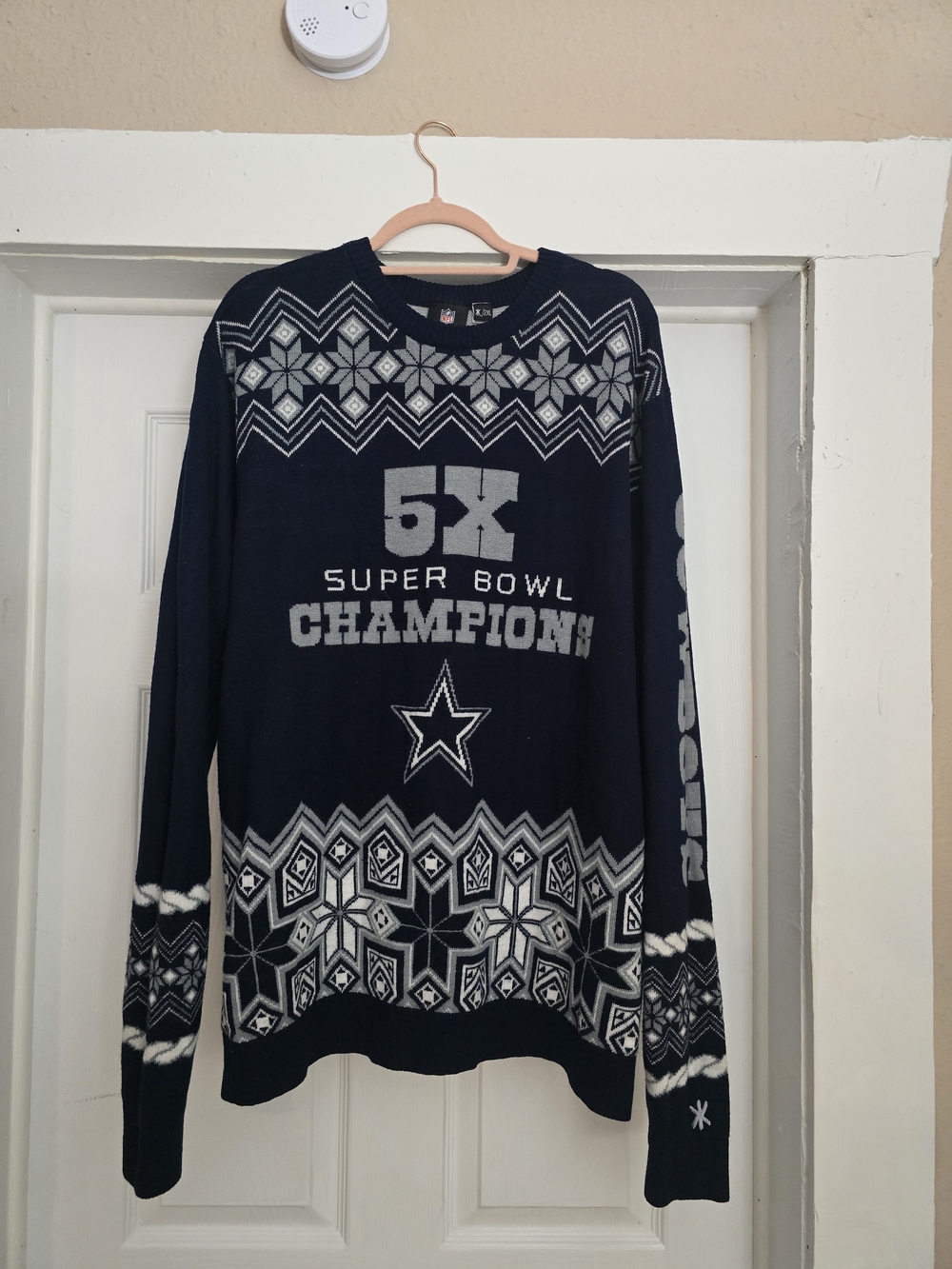 NFL DALLAS COWBOYS 5X Super Bowl Ugly Christmas Sweater - 2XL